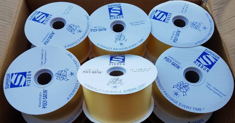 lot 85 image: NEW POLY SATIN RIBBON