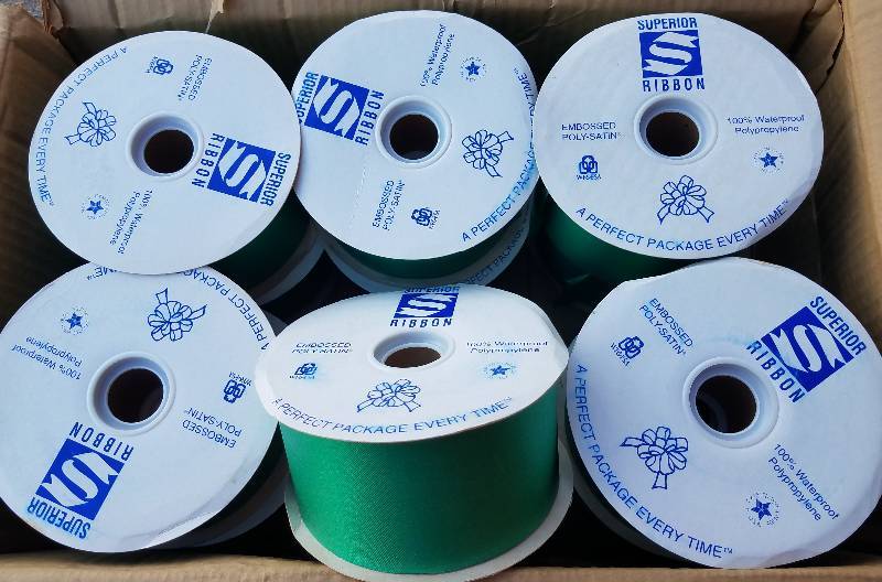 lot 84 image: NEW POLY SATIN RIBBON