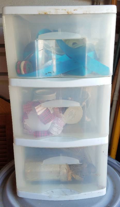 lot 109 image: PLASTIC STORAGE CABINET