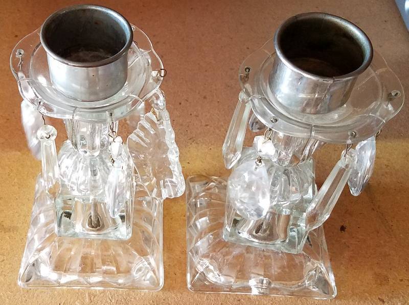lot 72 image: CANDLE HOLDERS