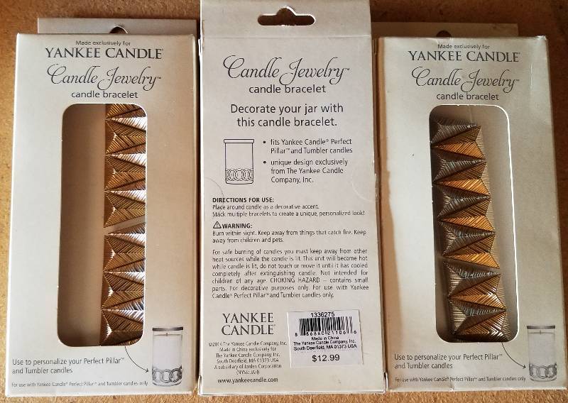 lot 59 image: NEW YANKEE CANDLE -- CANDLE JEWELRYBRACELETS