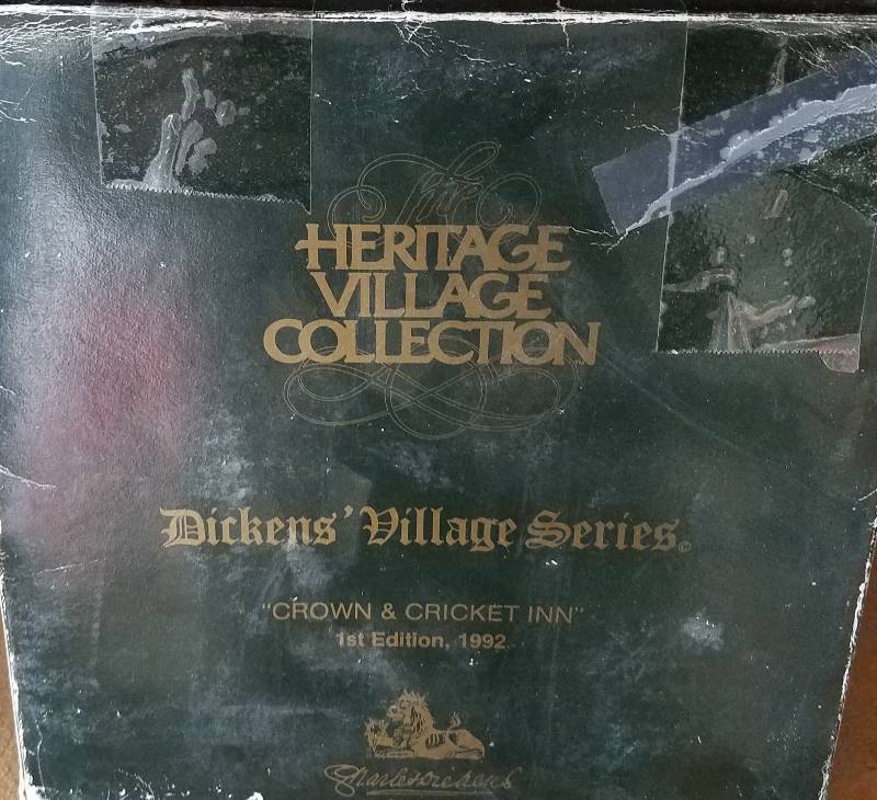 lot 139 image: VINTAGE DICKENS VILLAGE SERIES CROWN & CRICKET INN BY DEPT. 56