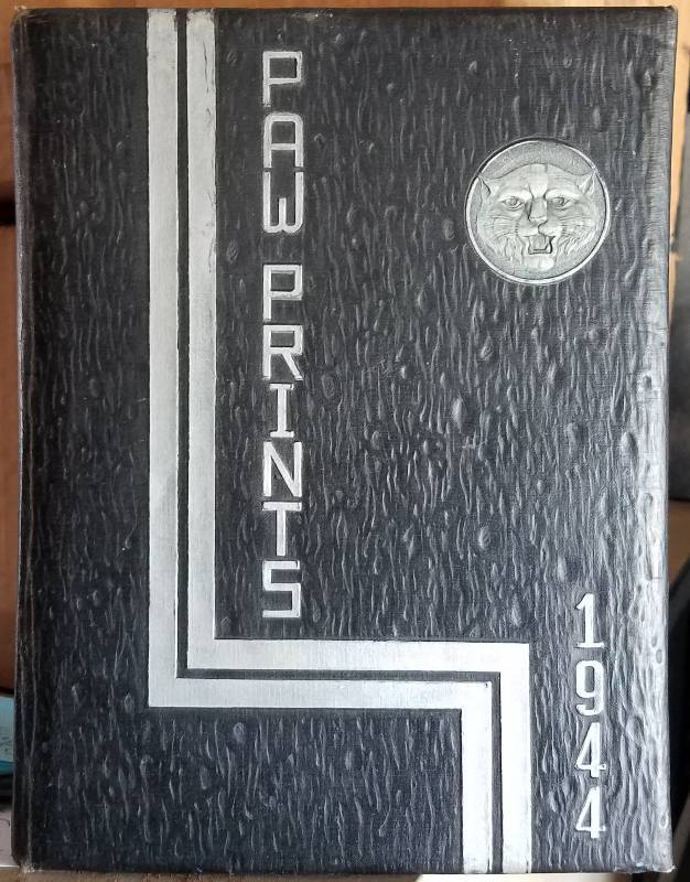 lot 93 image: 1944 BALLINGER HIGH SCHOOL (BALLINGER, TEXAS) YEARBOOKANNUAL (PAW PRINTS)