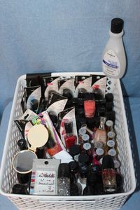 lot 153 image: Large Variety of Nail Polishes and Other Nail Accessories