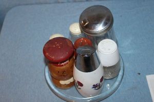 lot 173 image: Vintage Shakers for Salt, Pepper and Sugar