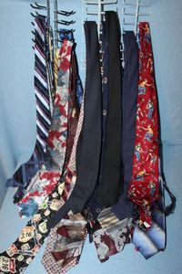 lot 175 image: Very Large Selection of Mens Neck Ties in Various Designs