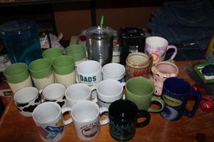lot 233 image: Generous Selection of Coffee Mugs and Other Drinking Vessels