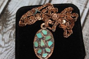 lot 141 image: Copper and Turquoise Ladies Necklace