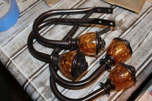 lot 102 image: Decorative Curtain Tie Back Hooks