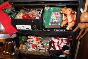 lot 61 image: Large Amount of Christmas Tree Ornaments and Decorations Along with Silver Bells
