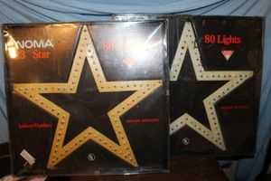 lot 58 image: Two 23 Light up Star Decorations