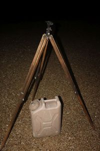 lot 48 image: Vintage Tripod and Potable Water Jug