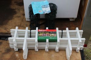 lot 37 image: Plastic and wire Garden and Flower Fencing.. Unused