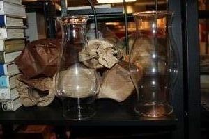 lot 78 image: Selection of Hurrican Lamp Covers..in Different Styles
