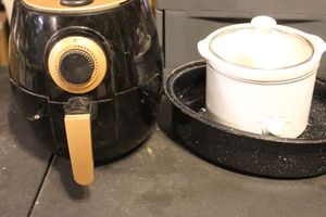lot 274 image: Gotham Steel Air Frier, Small Slow Cooker and Roasting Pan
