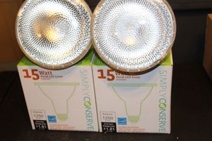 lot 276 image: Four 15 Watt LED Flood Light Bulbs