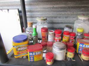 lot 64 image: Large lot of used and new food seasonings