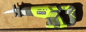 lot 141 image: Ryobi battery operated SAW-ZAL -& bow saw (ST)