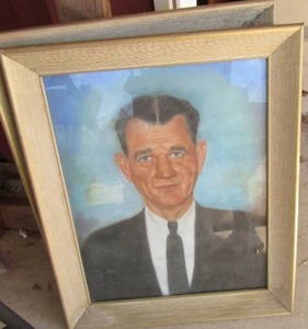 lot 145 image: 2 Gentry framed PORTRAIT ART   2420 (ST)