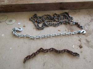 lot 171 image: 3 various size tow chains (ST)