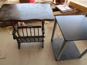 lot 184 image: 201616 square side table-- 242415 side table with bottom magazine placement (ST)