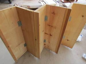 lot 185 image: 1131 foldable wood, could be used to make a painting or steps basically any wood working you choose qty 3 (ST)