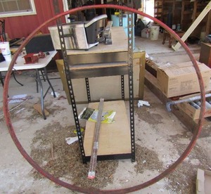 lot 192 image: Vintage wagon wheel RIM 42D  - GET CREATIVE  (ST)