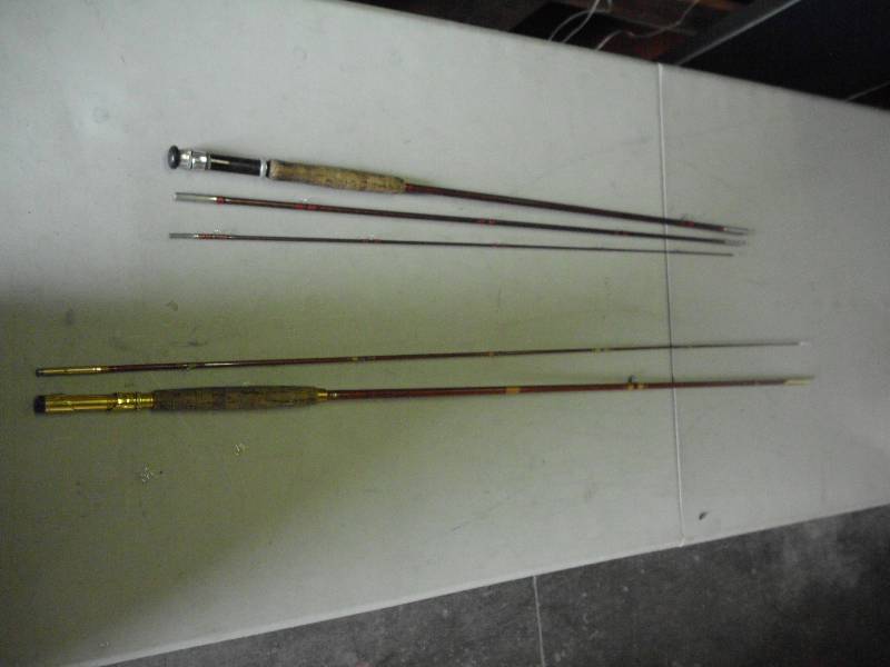 lot 165 image: VINTAGE FISHING RODS
