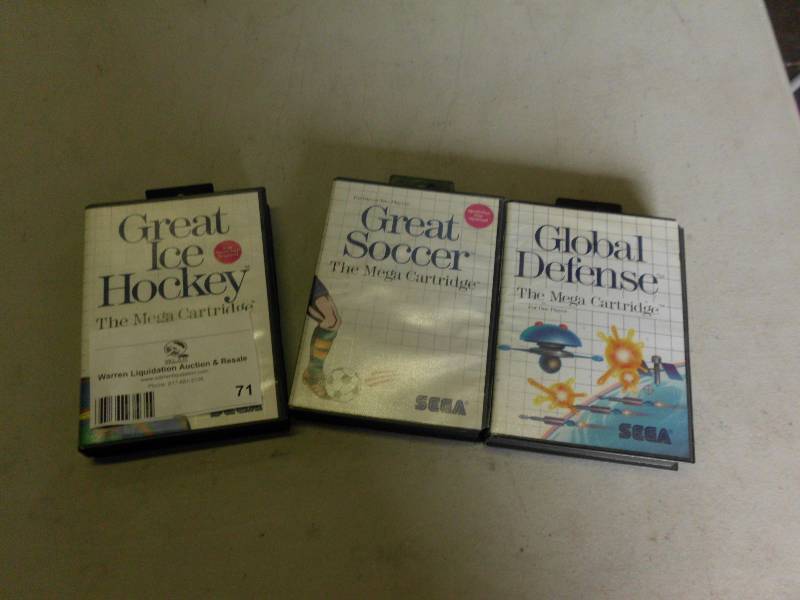 lot 71 image: VINTAGE SEGA GAMES