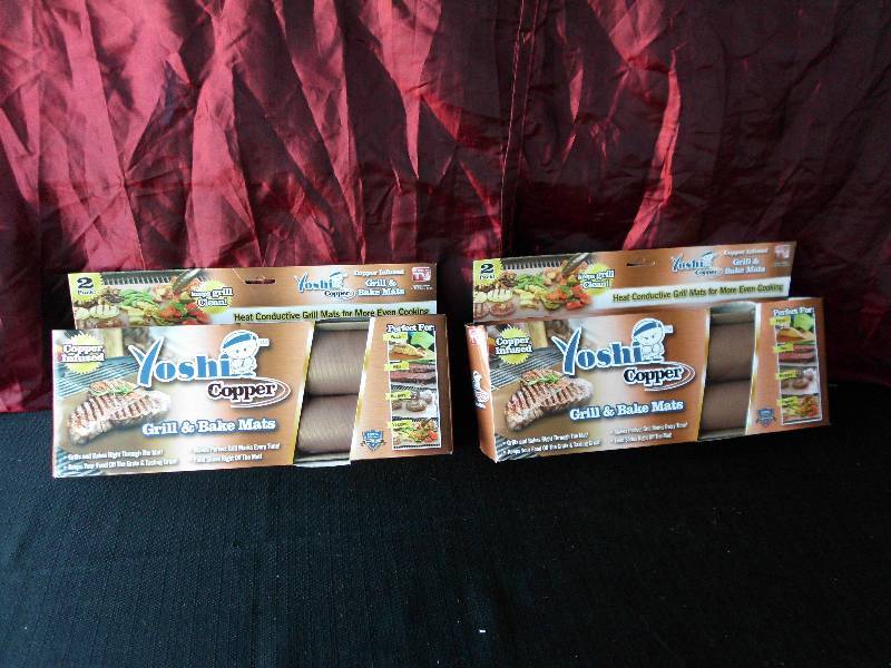 lot 15 image: COPPER GRILL MATS