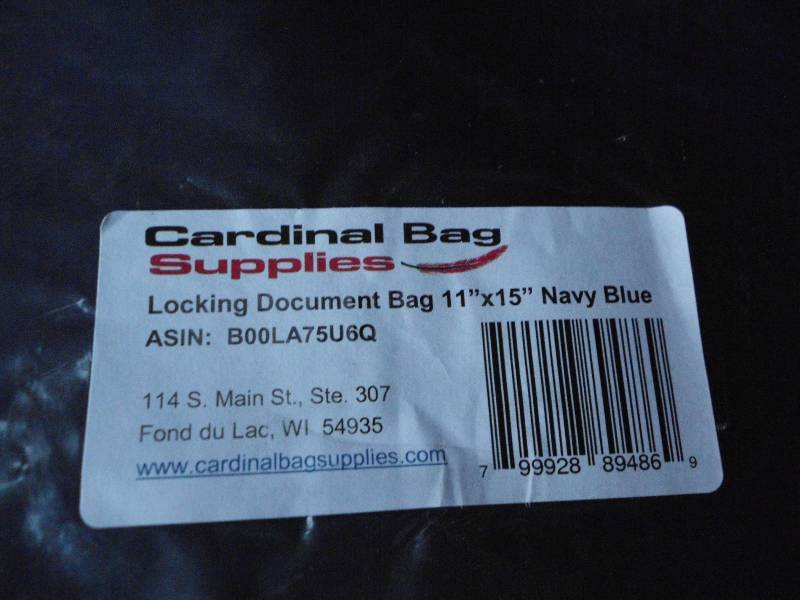 lot 36 image: CARDINAL DOCUMENT BAG