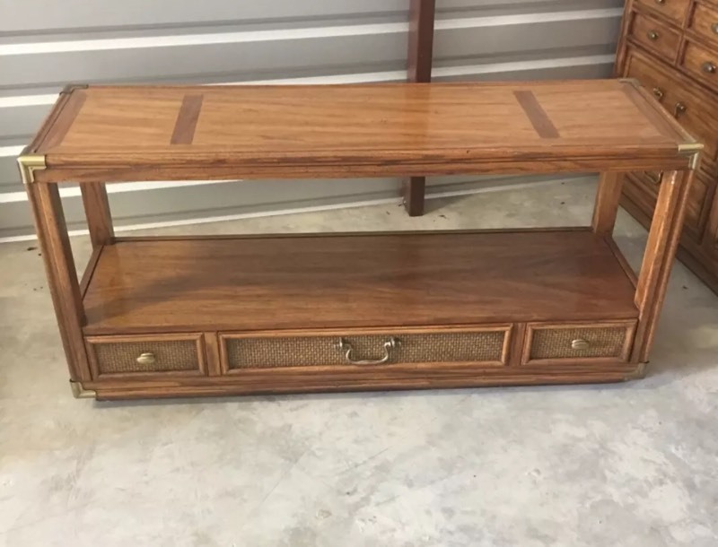 lot 212 image: Burlington Oak TVHall Table MATCHES LOT #237