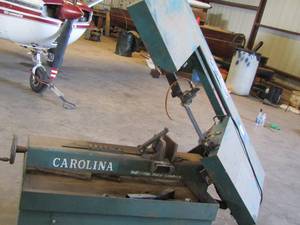 lot 7 image: Carolina industrial equip.HORIZONAL Metal Band Saw model# HV20