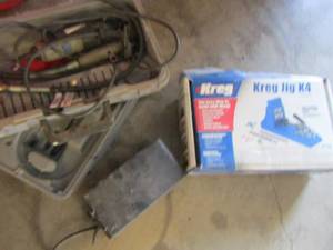 lot 33 image: Dremel, Kreg Jig k4, Ryobi planer and more