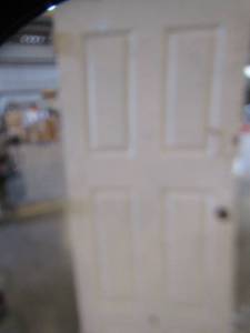 lot 42 image: white wooden door