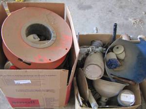 lot 73 image: chemicals, extension cord roller, simple green and more