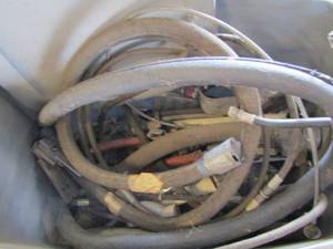 lot 76 image: hoses and metal pieces