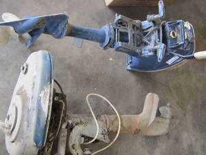 lot 93 image: good year boat motor model # 02543563 serial # 188529 evinrude boat motor serial # 4906be05095 qty 2