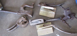 lot 108 image: HAND PRESS, PUNCHES,