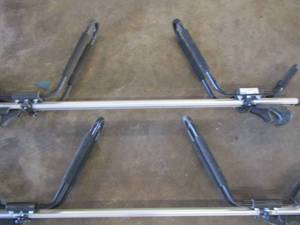 lot 157 image: cargoloc bike racks qty 2 has keys