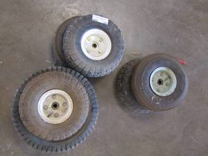 lot 169 image: lot of 6 different size tires size 4.103.50-4, 15x 6.00-6 NHS and more