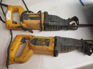 lot 65 image: QTY 2 DEWALT V.S. RECIPROCATING SAW