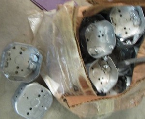 lot 73 image: METAL ELECTRIC JUNCTION BOXES