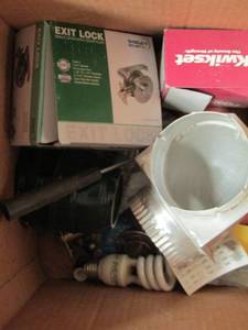 lot 95 image: VARIOUS USED DOOR HANDLED AND LOCKS