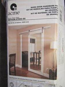 lot 121 image: BARN DOOR HARDWARE KIT