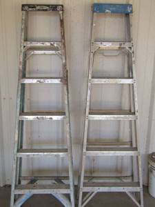 lot 124 image: 2 WERNER 6 STEP LADDERS
