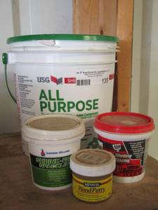 lot 135 image: all purpose joint compound, wood putty, caulk, window glazing and more