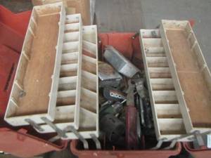 lot 210 image: tackle box full of misc. tools