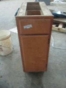 lot 235 image: 33x12x24 single door cabinet with 1 draw