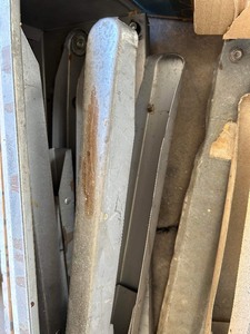 lot 299 image: METAL SAWHORSES - FOLDING  QTY 2